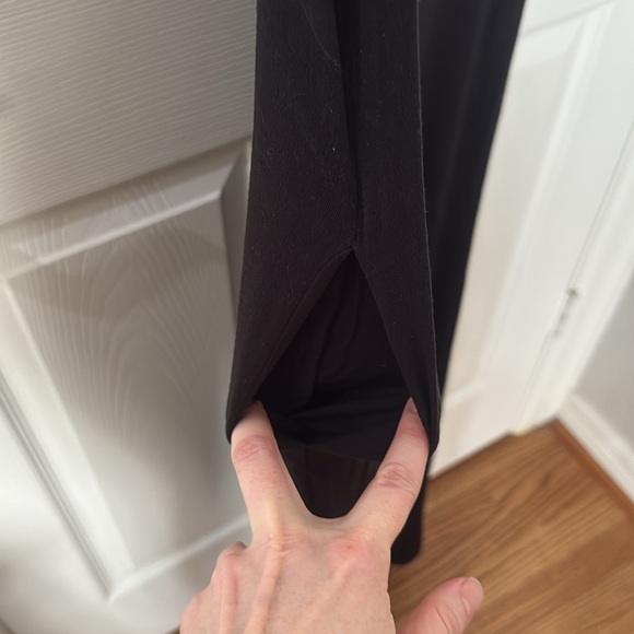 Comfortable cotton Black Maxi Dress medium with pockets - Picture 3 of 4